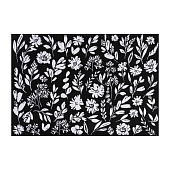  Салфетка (жаккард) 30х45 Этель Flowers black 6705301 