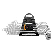 Набор ключей накидных 6–17мм, 6 шт, хромированные, Sparta Набор ключей накидных 6–17мм, 6 шт, хромированные, Sparta