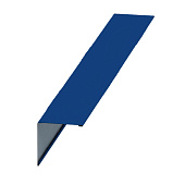 Планка угла наружного 0,4х115х115 L=2м (RAL 5005 Сигнальный синий) Планка угла наружного 0,4х115х115 L=2м (RAL 5005 Сигнальный синий)
