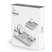 Сушилка для посуды Omni раздвижная 365х365х170мм Светло-серый AOM012PPGR Сушилка для посуды Omni раздвижная 365х365х170мм Светло-серый AOM012PPGR