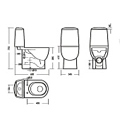 Унитаз-компакт Best comfort универсальный выпуск сиденье дюропласт с микролифтом WC.CC/Best/2-DM/WHT.G/S1 Sanita Luxe Унитаз-компакт Best comfort универсальный выпуск сиденье дюропласт с микролифтом WC.CC/Best/2-DM/WHT.G/S1 Sanita Luxe