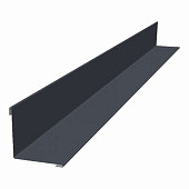 Планка угла внутреннего 0,4х50х50 L=2м (RAL 7024 Серый графитовый) Планка угла внутреннего 0,4х50х50 L=2м (RAL 7024 Серый графитовый)