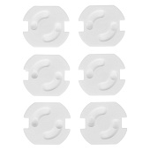  Заглушка для розетки набор 6шт, белый Крошка Я 