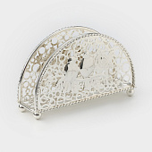  Салфетница «Птицы», 14х4,5х8,5 см, серебряный 3589408 