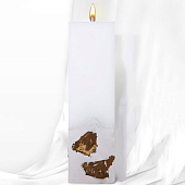 Свеча интерьерная белая с бетоном и поталью, 5 х 5 х17,2 см, 5460483 Свеча интерьерная белая с бетоном и поталью, 5 х 5 х17,2 см, 5460483