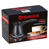 Турка электро SA-6111BKG 0,5л. черн/сер