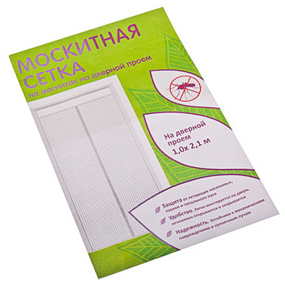  Антимоскитная сетка для дверей 1,0х2,1м на магнитах, 165-002 