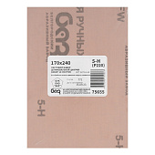  Шлифлист на тканевой основе, серия 14а, зерн. 5Н(P220), 240 х 170 мм, 10 шт., водост. (БАЗ)//Россия 