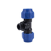 Тройник 20х1/2"х20 НР ПНД Тройник 20х1/2"х20 НР ПНД