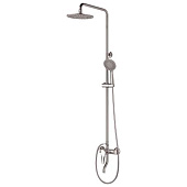 Душевой комплект Смеситель с кор.изливом, стойка, верхний душ, ручной душ 6539 А85 CALORIE 