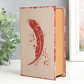 Сейф-книга дерево кожзам Перо 17х11х5 см 7570508 Сейф-книга дерево кожзам Перо 17х11х5 см 7570508