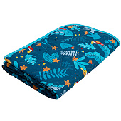 Одеяло-покрывало BabyRelax, детское, лебединый пух, 100 гр., 110х140 см, бязь, тропические птички, синий Одеяло-покрывало BabyRelax, детское, лебединый пух, 100 гр., 110х140 см, бязь, тропические птички, синий