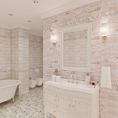  Плитка  25х50 San Remo бел геометрия GT13VG /GlobalTile (1,375м2) 