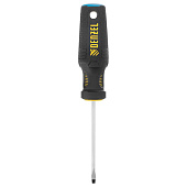 Отвертка SL3х75мм, CrV, трехкомпонентная рукоятка, Denzel Отвертка SL3х75мм, CrV, трехкомпонентная рукоятка, Denzel