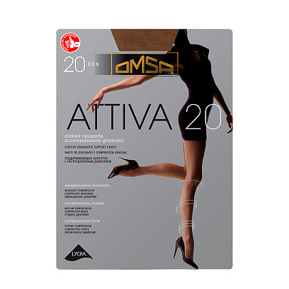 Колготки OMSA Attiva 20 Sierra 3 
