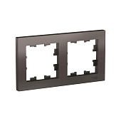 Рамка для розеток и выключателей, 2 поста, цвет мокко, SE AtlasDesign Рамка для розеток и выключателей, 2 поста, цвет мокко, SE AtlasDesign