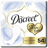 Ежедневные гигиенические прокладки DISCREET Skin Love Multiform Trio 54шт Ежедневные гигиенические прокладки DISCREET Skin Love Multiform Trio 54шт