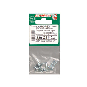  Саморезы для монт.окон оцинк.с буром 3,9х25 (10 шт) 