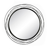  Зеркало в раме Fiesta черное d75 Континент 