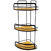  Полка угловая 3-ярусная бамбук 13072 