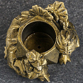  Фигурное кашпо "Дракон" старое золото, 10х11х7см 9683270 