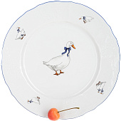 Тарелка мелкая 25 см Thun Bernadotte, декор "Гуси" БТФ0376 Тарелка мелкая 25 см Thun Bernadotte, декор "Гуси" БТФ0376