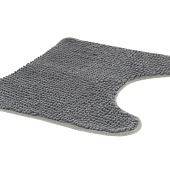 Коврик для туалета 45х45 Шенилл серый микрофибра 71421 12 Коврик для туалета 45х45 Шенилл серый микрофибра 71421 12