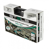 Набор инструментов, 31 предм., 1/2", CrV, пластиковый кейс, Stels 14102 Набор инструментов, 31 предм., 1/2", CrV, пластиковый кейс, Stels 14102