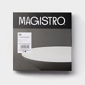 Набор тарелок фарфоровых Magistro Matt black 950 мл 23,5 см 2 шт 9925810 Набор тарелок фарфоровых Magistro Matt black 950 мл 23,5 см 2 шт 9925810