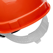 Каска защитная из ударопрочной пластмассы, оранжевая Россия Каска защитная из ударопрочной пластмассы, оранжевая Россия