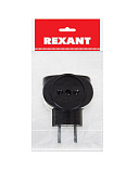 Тройник электр. 220В 6А черн. REXANT 11-1064-1 Тройник электр. 220В 6А черн. REXANT 11-1064-1