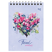 Блокнот А6 40л гребень блок клетка карт обл. Floral notebook Б6гр40 58703 Блокнот А6 40л гребень блок клетка карт обл. Floral notebook Б6гр40 58703