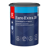  Краска для стен и потолков моющаяся для влажных помещений Tikkurila EURO EXTRA 20 База С 0,9л. 
