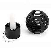  Фонарь садовый 9х7см подвесной, солнечная батарея, имитация огня арт.2024-6154 