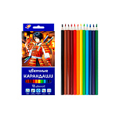  Карандаши цветные 12 шт. Аниме, шестигранные, 33с 2216-08 