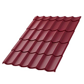  Металлочерепица МП Ламонтерра-X NormanMP 0,5х3250х1190мм RAL:3005 Красное вино 