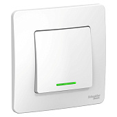 Выключатель 1-кл. СП BLANCA с подсветкой бел. SchE BLNVS010111 Выключатель 1-кл. СП BLANCA с подсветкой бел. SchE BLNVS010111