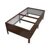 Ограждение для грядок металл. "Грядка" основной 1000х2000 RAL 8017 шоколад Ограждение для грядок металл. "Грядка" основной 1000х2000 RAL 8017 шоколад