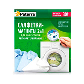 Салфетки-магниты PATERRA 2в1 для микс-стирки антибактериальные, 30шт. 402-897