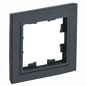 Рамка для розеток и выключателей, 1 пост, цвет графит, IEK BRITE Рамка для розеток и выключателей, 1 пост, цвет графит, IEK BRITE