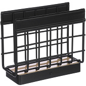  Держатель для салфеток Vetta  14x12,5x6  см черный металл, дерево 485-170 