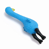  Игрушка пищащая "Фламинго" для собак, 22,5 см, голубая, 7127501 