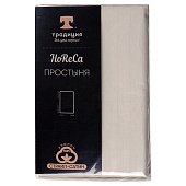 Простыня "HoReCa" 200х217, страйп-сатин (Белый песок) Простыня "HoReCa" 200х217, страйп-сатин (Белый песок)