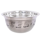 Миска из нержавеющей стали 2,6л 24х11,2см 312-1330 Миска из нержавеющей стали 2,6л 24х11,2см 312-1330