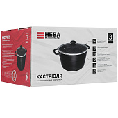 Кастрюля со стеклянной крышкой 3л НЕВА L186630i