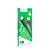 Кабель USB - Type-C 1м 3А HOCO X88 Черный Кабель USB - Type-C 1м 3А HOCO X88 Черный