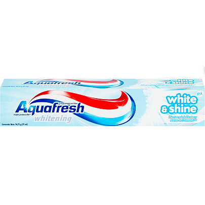 Зубная паста Aquafresh Сияющая белизна 75мл Зубная паста Aquafresh Сияющая белизна 75мл