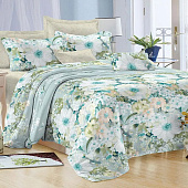 Комплект постельного белья Satin collection Флорист, семейный, микросатин, наволочки 70х70 см Комплект постельного белья Satin collection Флорист, семейный, микросатин, наволочки 70х70 см