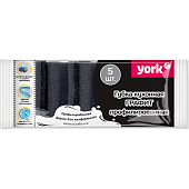 Губки для посуды YORK Графит профильные 5шт. 031060 Губки для посуды YORK Графит профильные 5шт. 031060