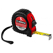 Рулетка 5мх18мм, обрезиненный пластиковый корпус, MIRAX Rubber Рулетка 5мх18мм, обрезиненный пластиковый корпус, MIRAX Rubber